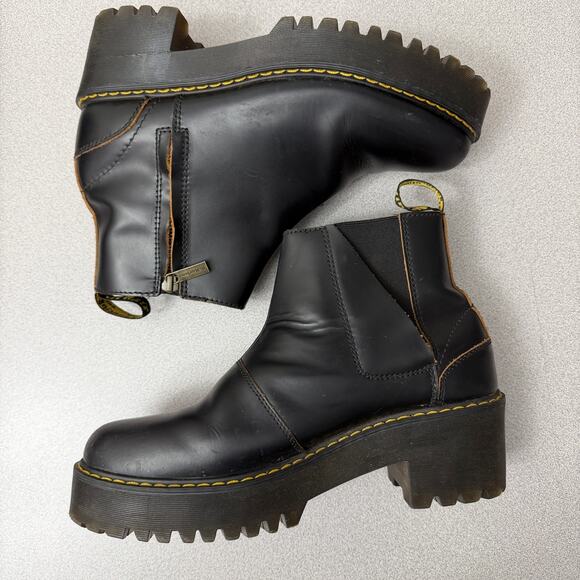 Doc Martens Womens Rometty II Chelsea Boot Black Vintage Smooth Size 10 - Picture 16 of 16